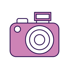 cute purple vintage camera vector graphic sdesign