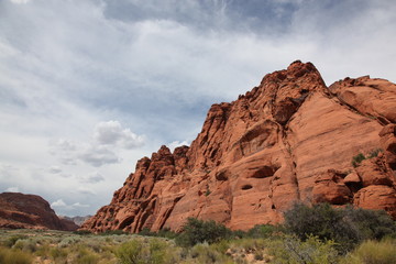 Red rock mountain of Snow Canyon State Park Utah