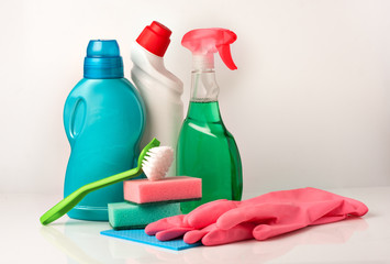 House cleaning products and tools