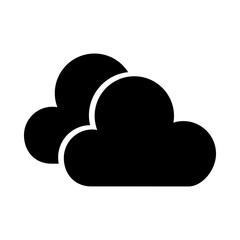 black icon cloud cartoon vector graphic design