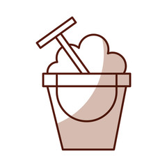 cute shadow sand jar cartoon vector graphic design