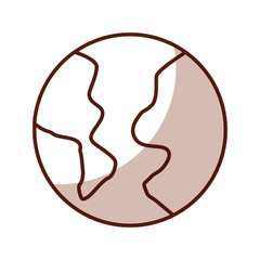 shadow brown world cartoon vector graphic design