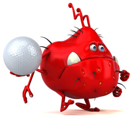 Fun germ - 3D Illustration