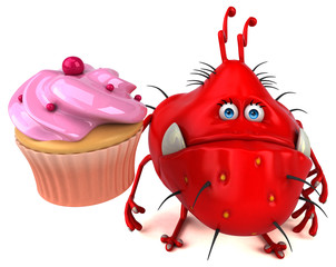 Fun germ - 3D Illustration