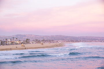 Sunset in Newport Beach, California 