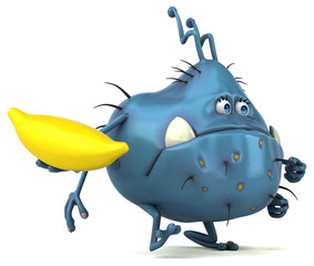 Fun germ - 3D Illustration