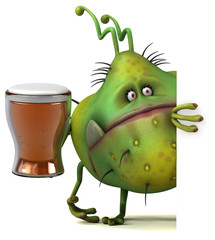 Fun germ - 3D Illustration