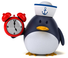 Fun penguin - 3D Illustration