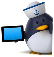 Fun penguin - 3D Illustration