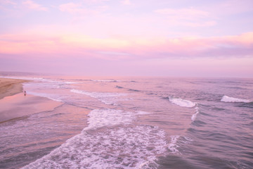 Sunset in Newport Beach, Southern California 
