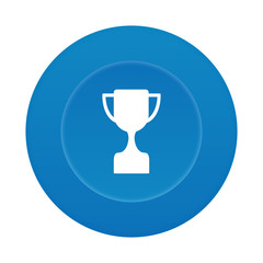 Runder 3D Button - Pokal - Siegerehrung