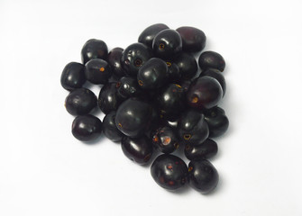 Black Berry or Java Plum Isolated 