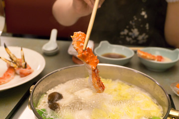 カニ鍋 しゃぶしゃぶ