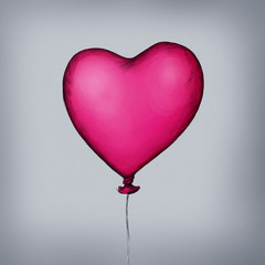 Herzförmiger Luftballon 