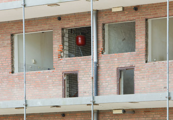 Demolishing a block of flats