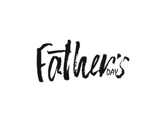 Happy Father s day lettering modern calligraphy style. Handwritten keywords .The text greeting templates greeting card for Father. Vector