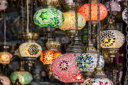 Arabic interior decorative lamps, oriental traditional souvenirs