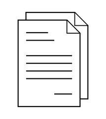 paper document file with bent horn web icon vector symbol icon design.