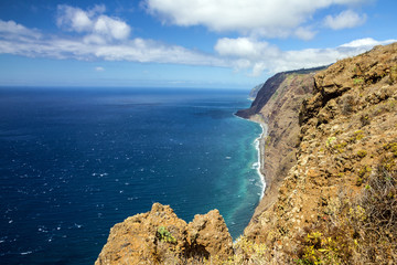 Fototapeta na wymiar Madeira island sea side landscape view, Portugal