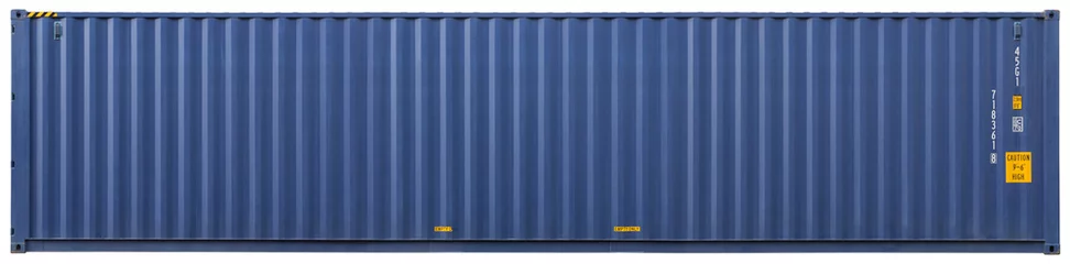 Printed kitchen splashbacks Port Shipping container, isolated, front view