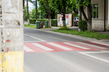 red pedestrian crossing
