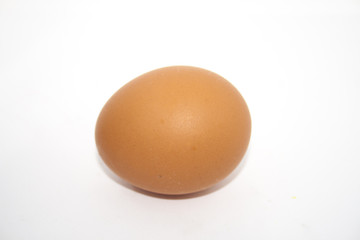 An Egg isolated over white background