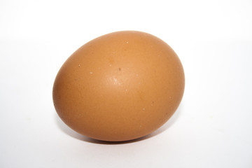 An Egg isolated over white background