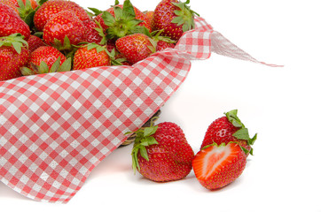 Strawberries in basket