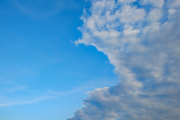 Altocumulus cloud on blue blue sky for background backdrop