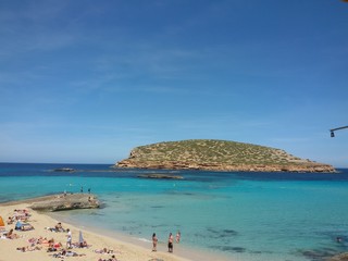 Tourist on the island of Ibiza 