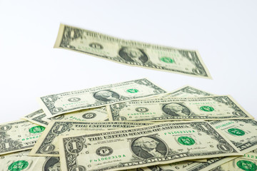 Falling down money