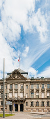 Obraz premium Vertical long Prefecture de la Region Grand Est et Prefecture du Bas-Rhin - the official residence or headquarters of a prefect in Strasbourg Alsace