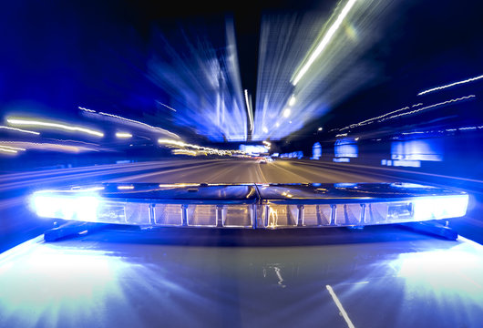Police sirens in the car