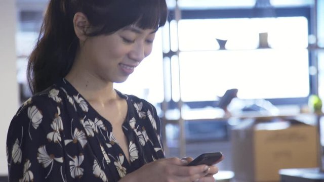 Woman using mobile phone