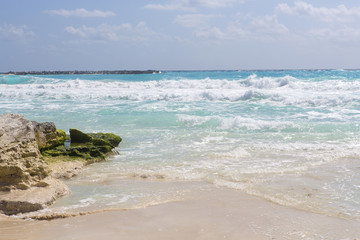 Coast on the Caribbean sea shore.