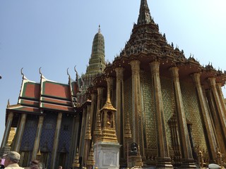 Wat Phra Kaew, Temple of the Emerald Buddha , Bangkok Thailand