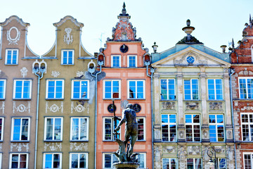 Sculpture of a Neptune in Gdansk - view from back © Adam Wasilewski