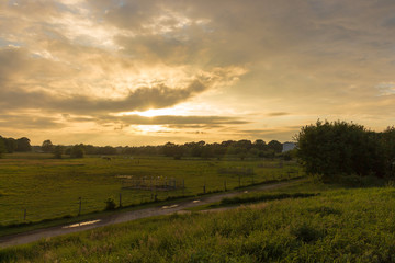 Obraz premium Sunset at the airport