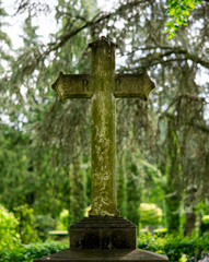 Cross on Graveyard