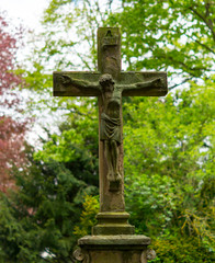 Cross on Graveyard Cross Jesus Christ