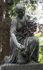 Statue of an Angel on Graveyard