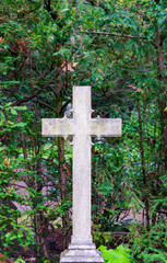 Cross on Graveyard