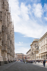 Fototapeta na wymiar From the Ground, Piazza Del Duomo