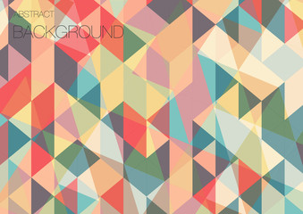 Flat triangle geometric wallpaper