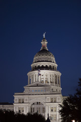 The State Capital Building, Austin, Texas by Night
