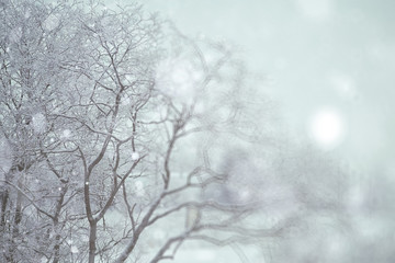 blurred background winter snow gloomy depression