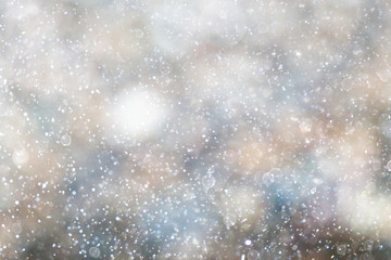 Abstraction of circles on a blurred background.