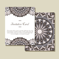 Set of wedding invitations. Wedding cards template with individual concept. Design for invitation, thank you card, save the date card