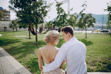 Obraz premium wedding day in Budapest