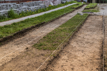 The construction of a pedestrian walkway